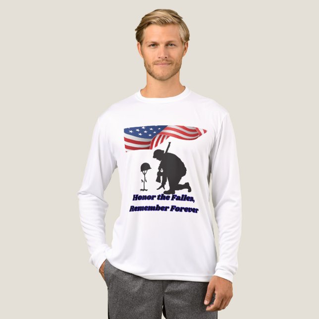 Silent fields of honor white t shirt (Hel framsida)