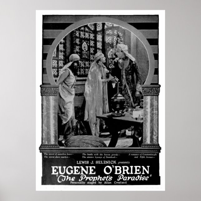 Silent Film Advert från 1922 Poster (Framsidan)
