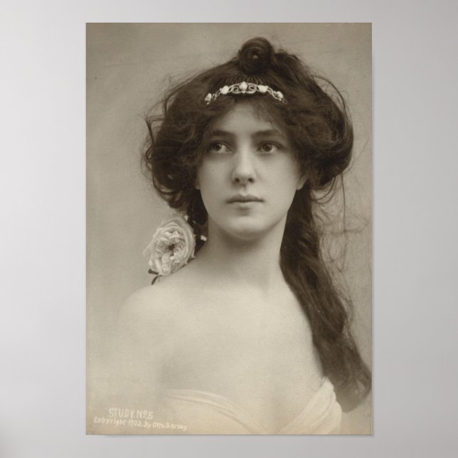 Silent Film Star Evelyn Nesbit Poster (Framsidan)
