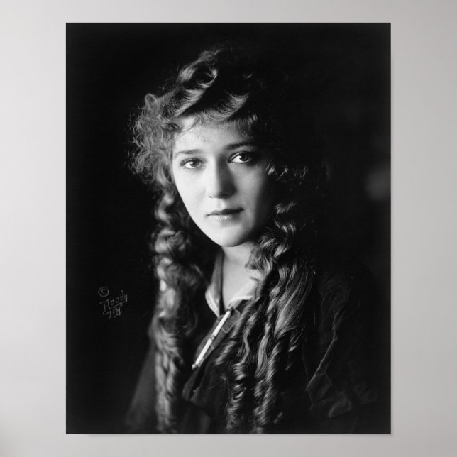 Silent Film Star Mary Pickford Poster (Framsidan)