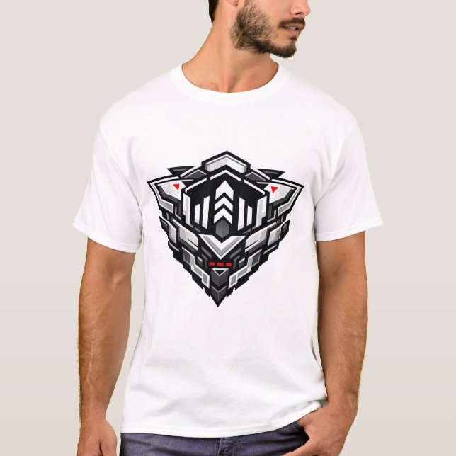 Silent Grid | Mecha Signal Vanguard T Shirt (Framsida)
