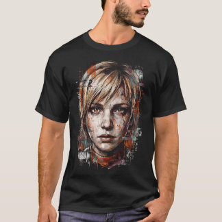 Silent Hill 3 Heather Mason Denimväst Fjärilsknive T Shirt