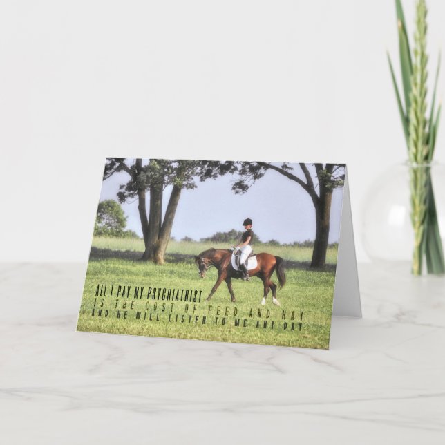 SILENT HOOFBETES-gratulationskort Tack Kort (Framsida)