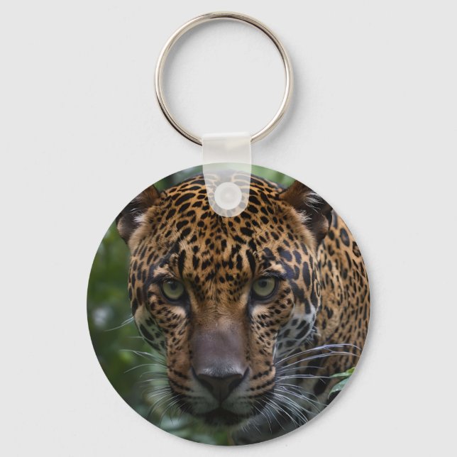 "Silent Hunter: Jaguar Stalks the Forest" Nyckelring (Framsida)