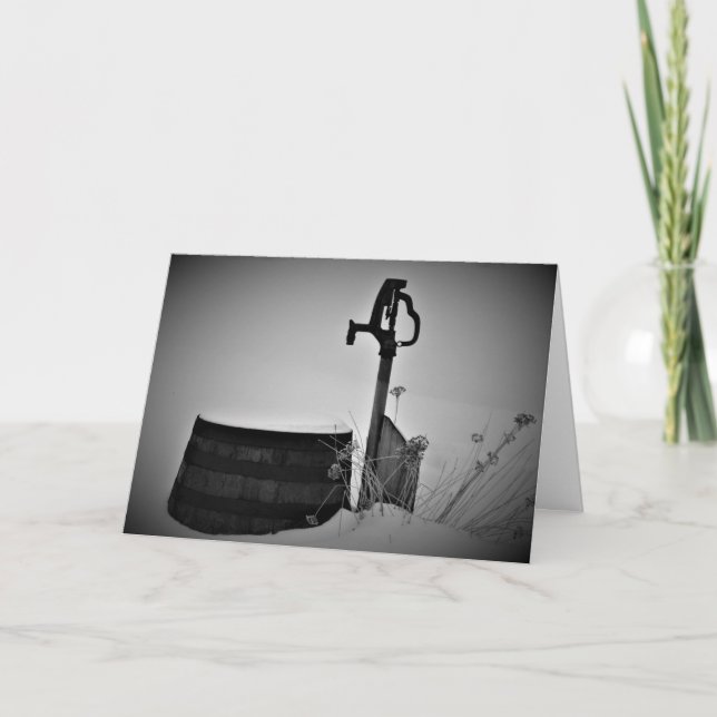 "Silent Hydrant" Julkort Kort (Framsida)