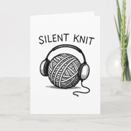 Silent Knit - Funny Christmas Card Helgkort