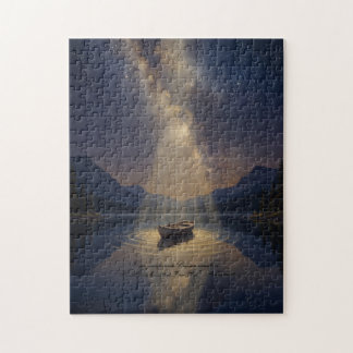 Silent Lake & Starry Night Jigsaw Puzzle Pussel