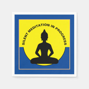 SILENT Meditation i Progress & Buddha Mindfulness Pappersservett