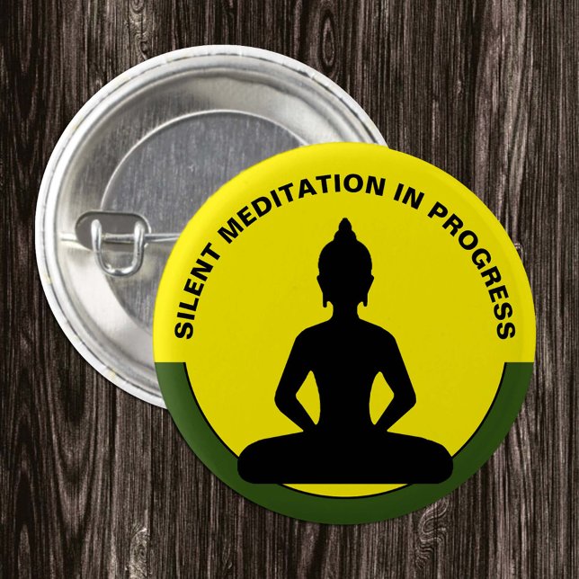 SILENT Meditation in Progress /Buddha, Mindfulness Knapp (Skapare uppladdad)