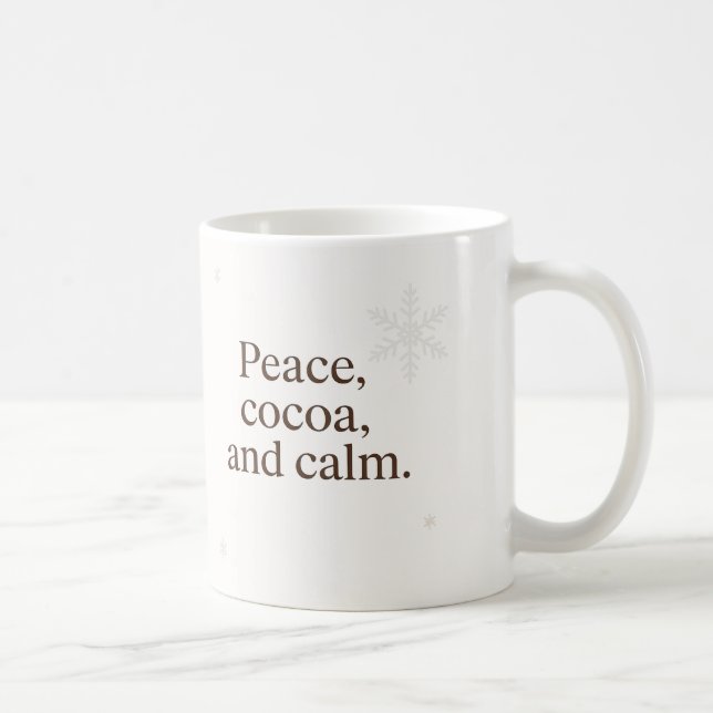 Silent Morning | Peace, Cocoa, and Calm  Kaffemugg (Höger)