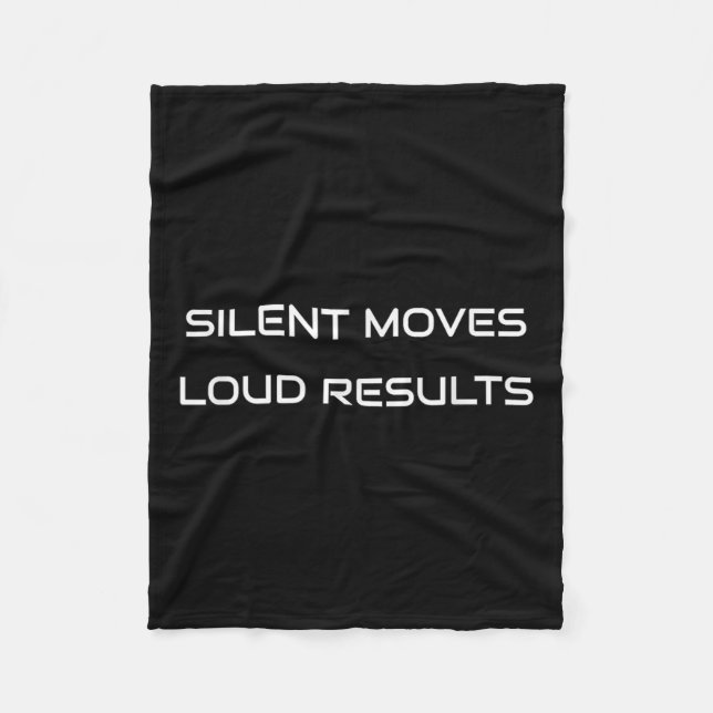 Silent Moves Loud Results - Motivation -  Fleecefilt (Framsidan)