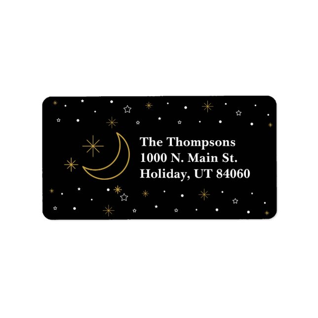 SILENT NÅGOT/Juletiketter Adressetikett (Framsidan)