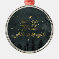 SILENT NATT KVÄLL HELIGA NÅGOT KRYSSE Ornament