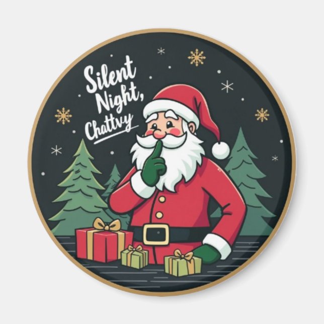 Silent Night, Chatty Santa Magnet (Framsidan)