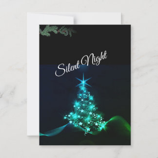 'Silent Night' Estrellas Azules Vykort