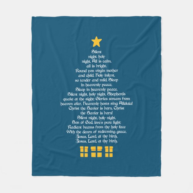 Silent Night Fleecefilt (Framsidan)