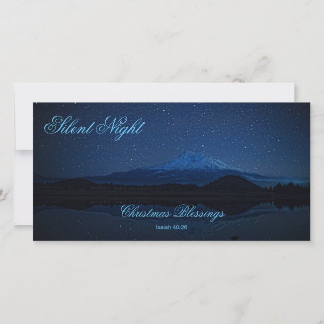 SILENT NIGHT JULKORT (Framsida)