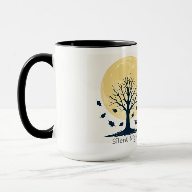 Silent Night Moon Tree Pillow Mugg (Vänster)