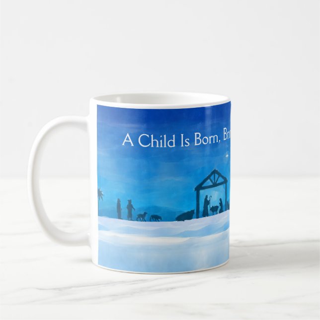 Silent Night Nativity Scene Mug  Kaffemugg (Vänster)