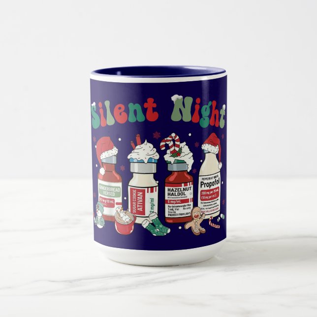 Silent Night – Sedative-Inspired Christmas Design Mugg (Center)