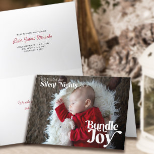 Silent Nights Bundle Joy Baby Julfoto Helgkort