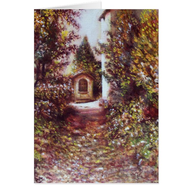 SILENT ÖSTERN I FLORENCE Tuscany Ligcape Hälsningskort (Framsidan)