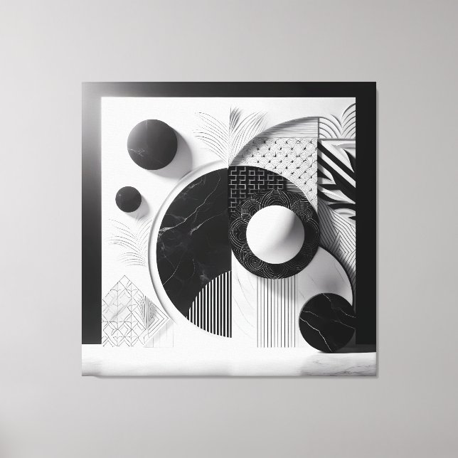 Silent Patterns of Marble & Light Canvastryck (Framsida)