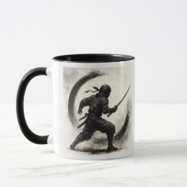 Silent Shadow – Ninja Ink Art Mug Mugg