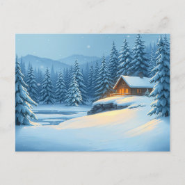 Silent Snow Helg Vykort