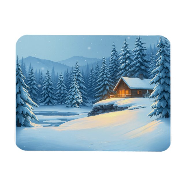 Silent Snow  Magnet (Horisontell)