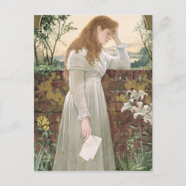 Silent Sorrow (med papper teknik) Vykort (Framsida)