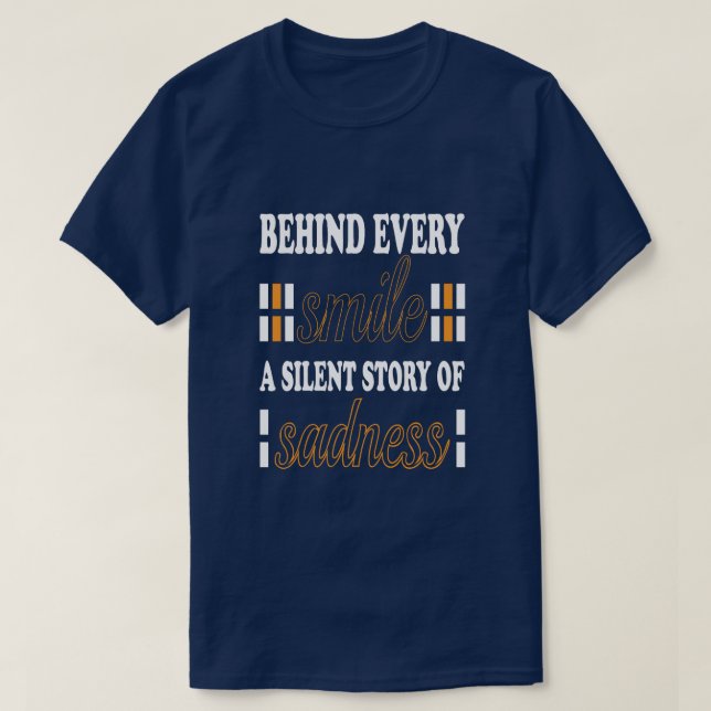silent story of sadness Basic Dark T-Shirt (Design framsida)