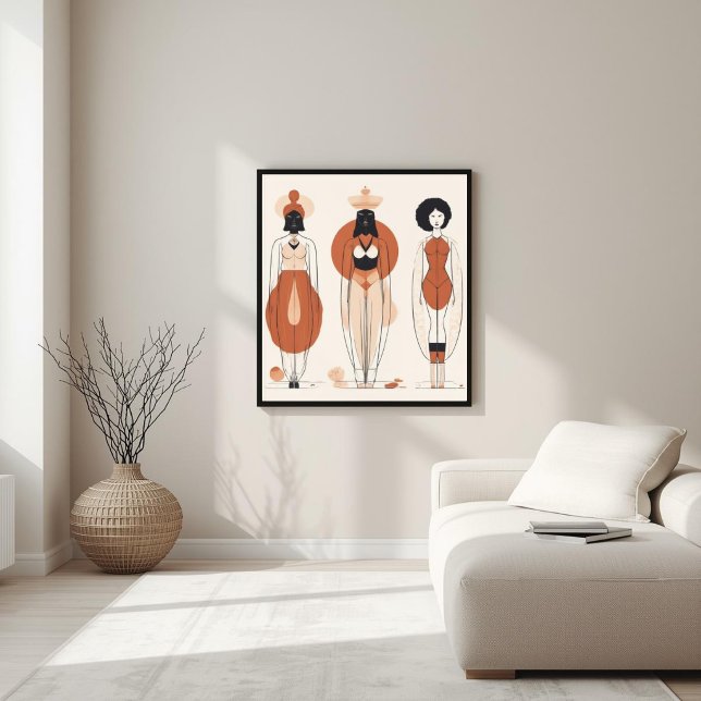 Silent Strength – Feminine Abstract Wall Art Poster (Skapare uppladdad)