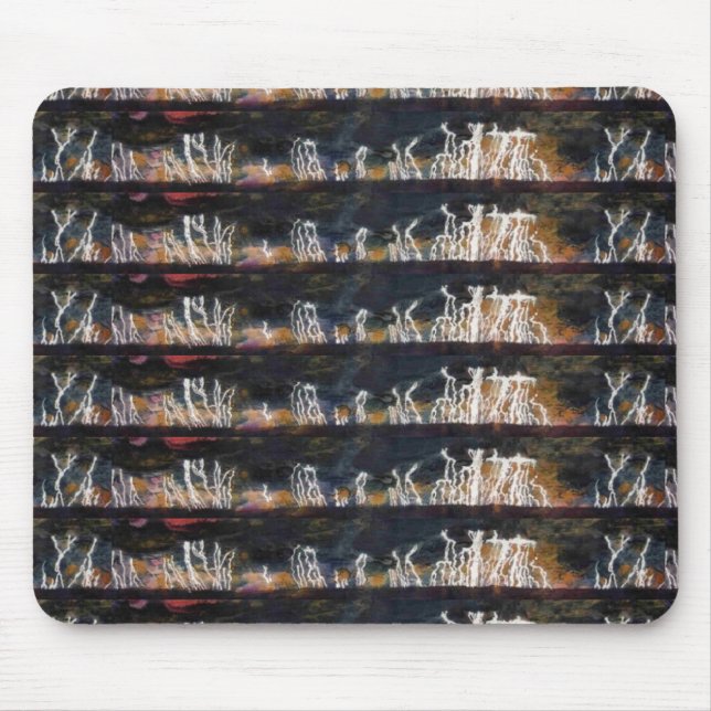 "Silent Thunder #2" Tilt Abstract Design Mousepad Musmatta (Framsidan)