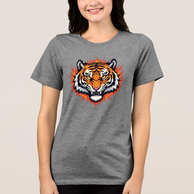 Silent Tiger – Precision and Power T Shirt (Framsida)
