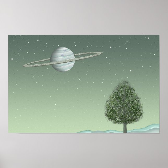 Silent tree standing on a distant star. poster (Framsidan)