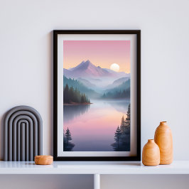 Silent Valley vid Sunset Poster