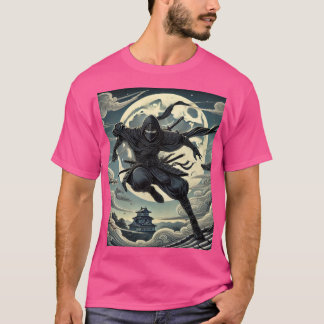 Silent Warrior: Ninja Under the Moon T Shirt