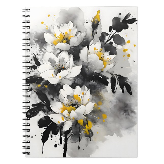 Silente tomentosa - Akvarellblommor Anteckningsbok (Framsidan)
