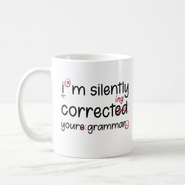 Silently Correcting Grammar Kaffemugg (Vänster)