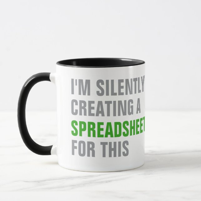 Silently creating a Spreadsheet for this Mugg (Vänster)