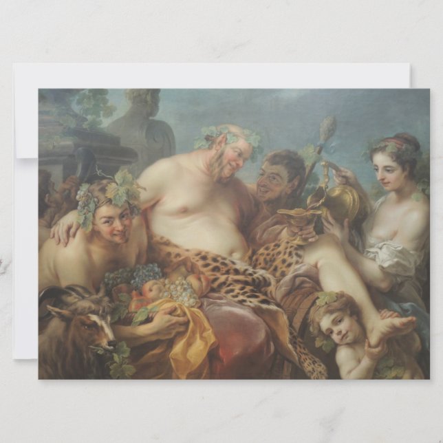 Silenus drakhet (av Carle van Loo) Kort (Framsida)