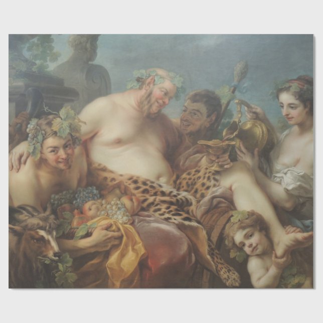 Silenus drakhet (av Carle van Loo) Presentpapper (Platt)