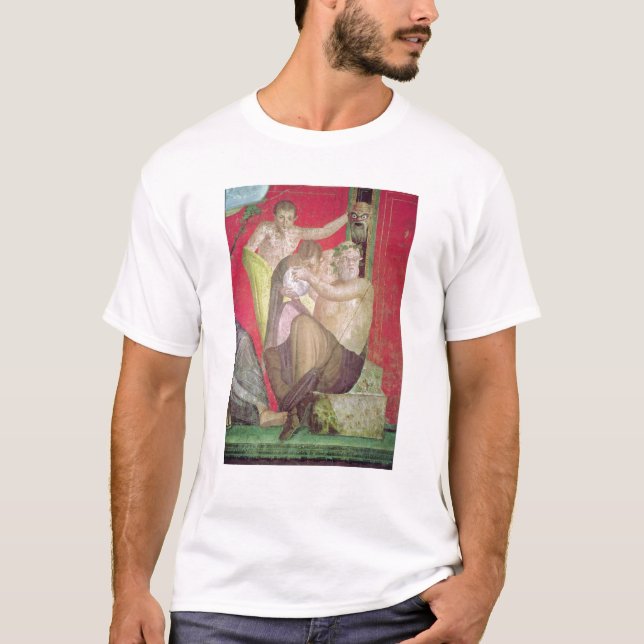 Silenus och den unga satyren, östlig vägg t-shirt (Framsida)
