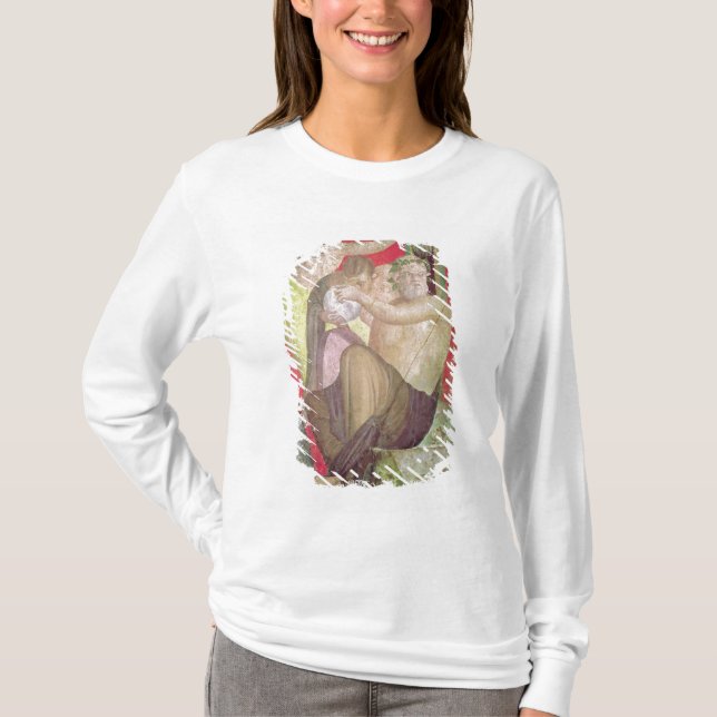 Silenus och den unga satyren, östlig vägg t shirt (Framsida)
