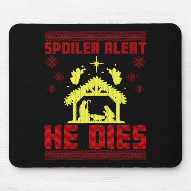 Siler Alert He Dies Christmas Ugly Sweater Style T Musmatta (Framsidan)