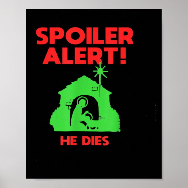 Siler Alert He Dies Funny Christmas  Poster (Framsidan)