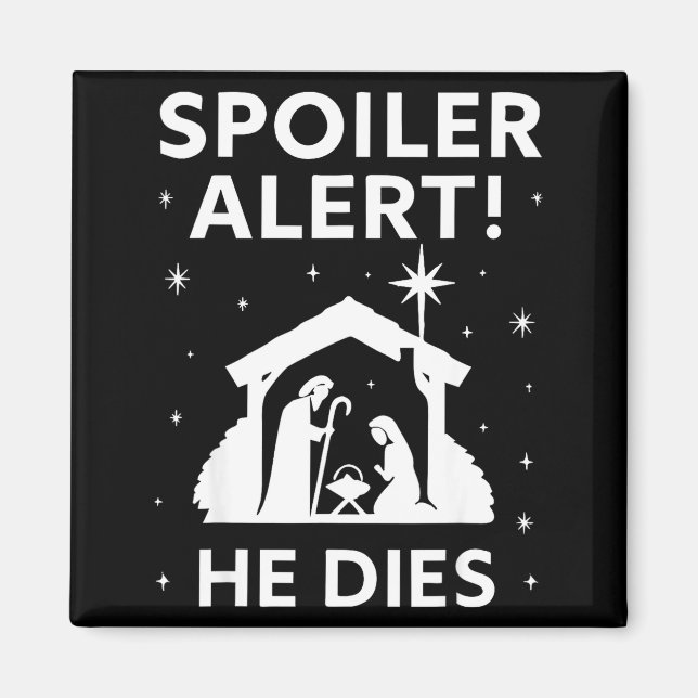 Siler Christmas Nativity Scene Funny Christian Slo Magnet (Framsidan)