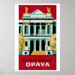 Silesia Museum Opava - Tändsticksasktryck - Tjecki Poster