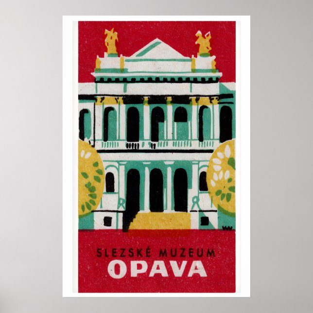 Silesia Museum Opava - Tändsticksasktryck - Tjecki Poster (Framsidan)